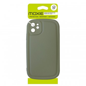 Coque en TPU effet matelassé pour iphone 14 - vert kaki