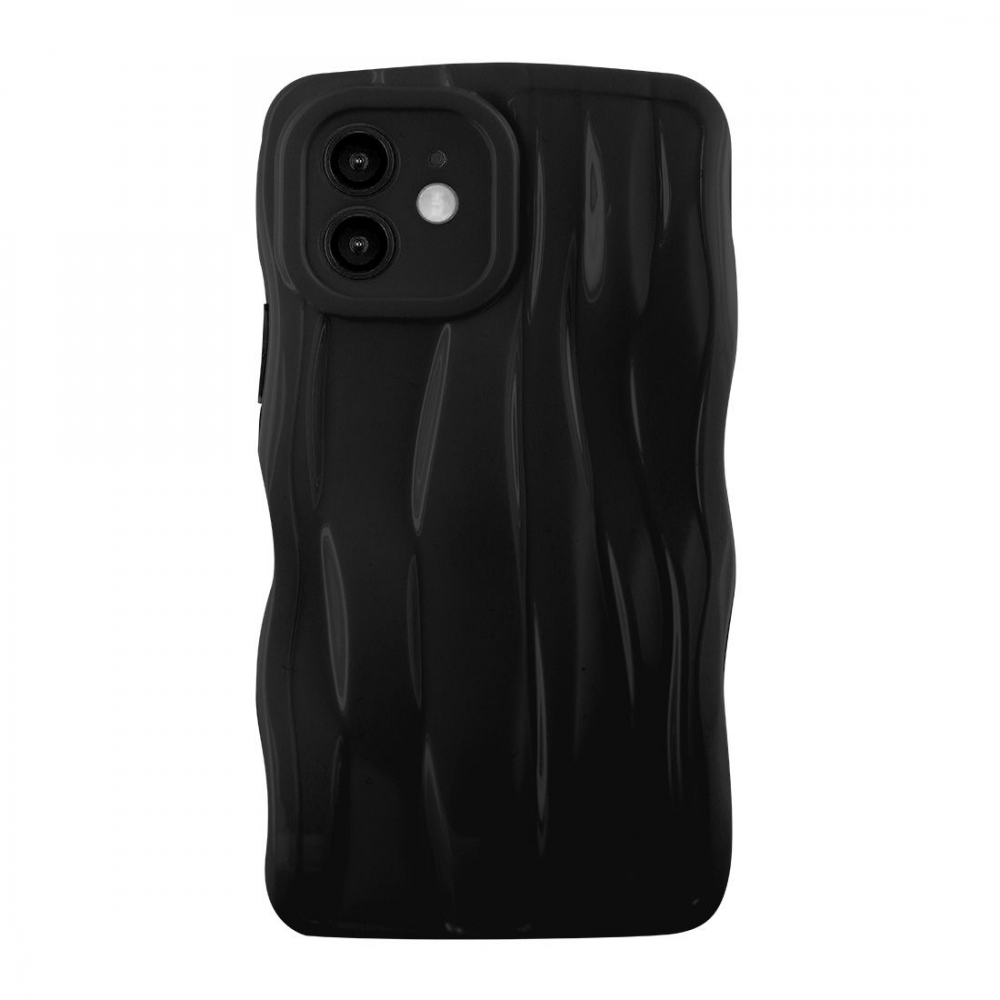 Coque TPU en relief pour iPhone 12 - Noir