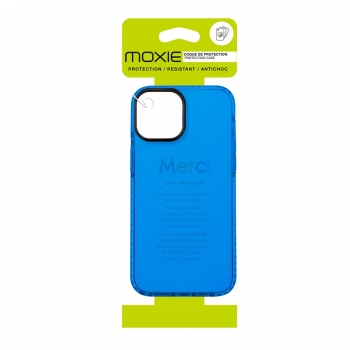 Coque tpu renforcée avec liseret noir pour iPhone 11 - bleu transparent