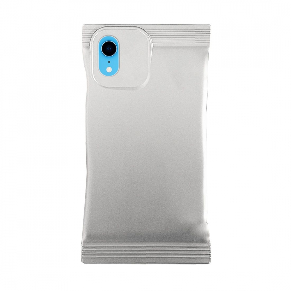 Coque en Tpu style sachet bonbon pour iphone XR - Argent