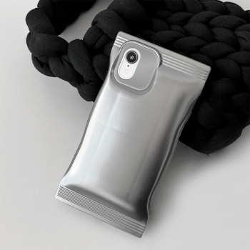 Coque en Tpu style sachet bonbon pour iphone XR - Argent