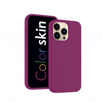 Coque premium Color Skin pour  iphone XR couleur Lie de vin