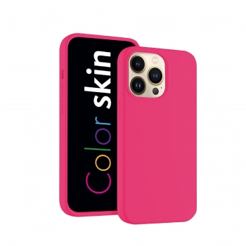 Coque premium Color Skin pour  iphone XR couleur rose vif