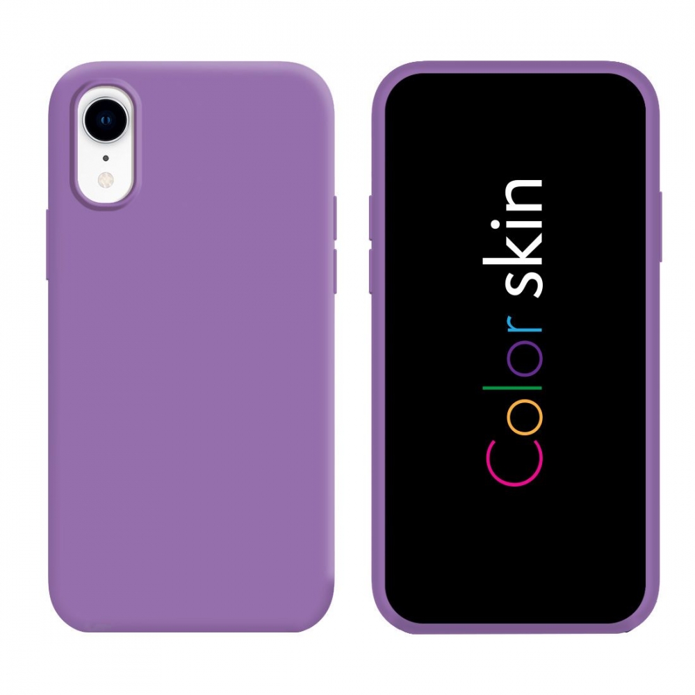 Coque premium Color Skin pour iphone XR couleur Lilas