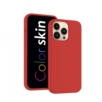 Coque premium Color Skin pour iPhone XR couleur rouge