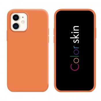 Coque premium Color Skin pour iPhone 11 couleur Orange