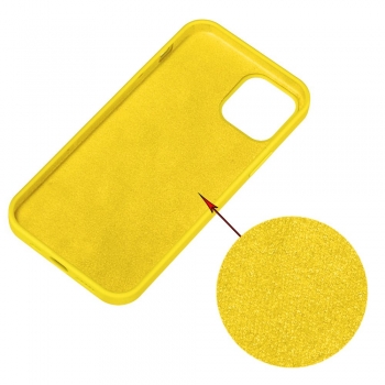 Coque premium Color Skin pour iPhone 11 couleur jaune