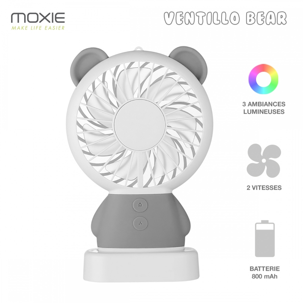 Mini Ventilateur Portatif rechargeable - 3 Vitesses