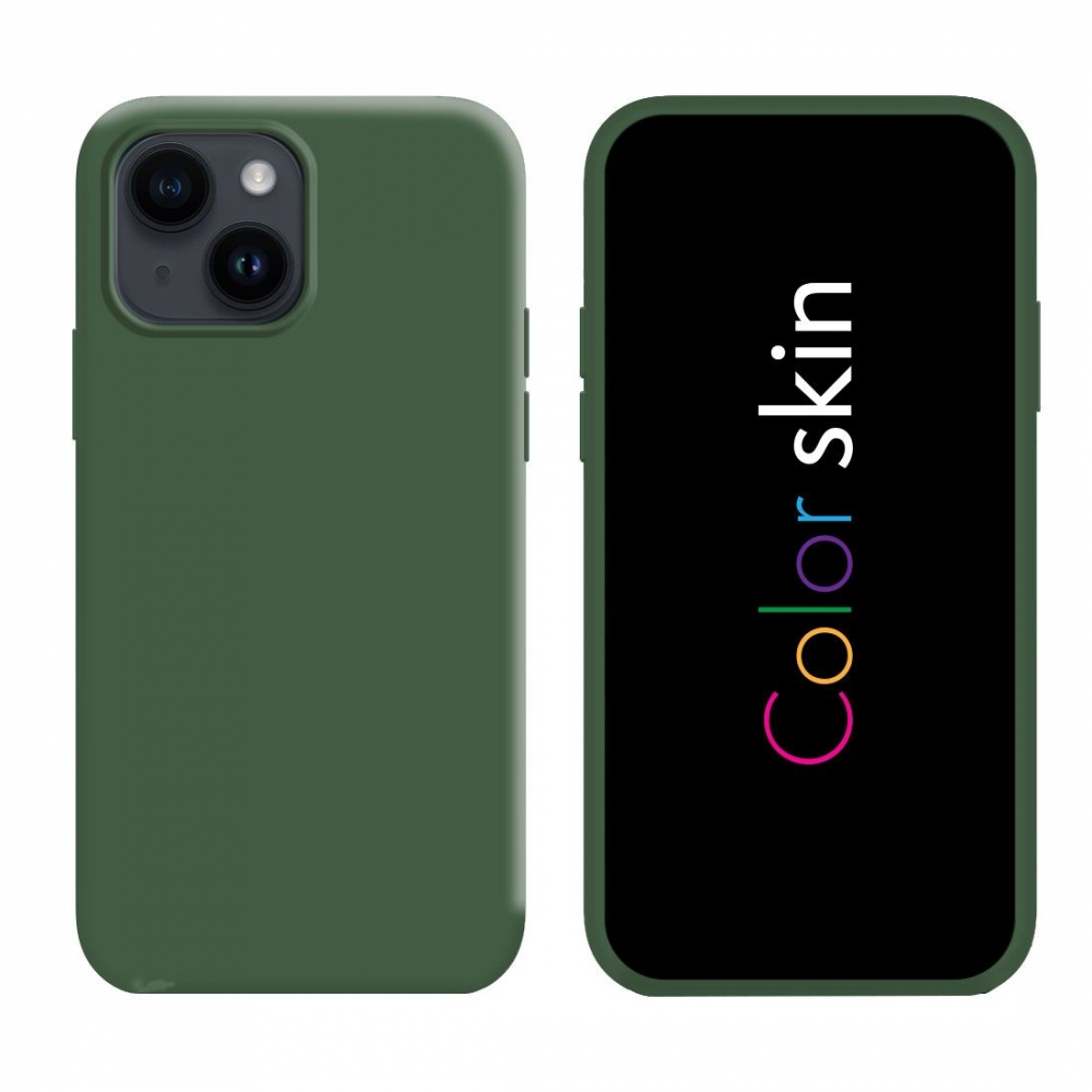 Coque premium Color Skin pour iPhone 13 couleur Kaki