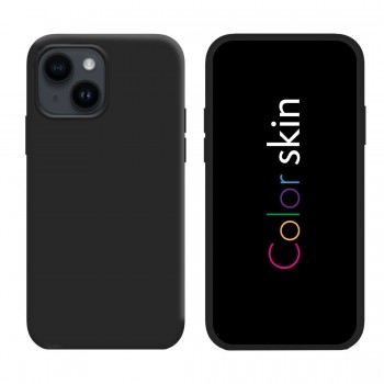 Coque premium Color Skin pour iPhone 14 couleur Noir