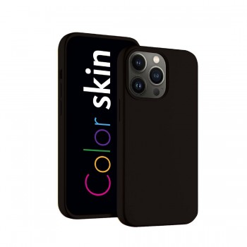 Coque premium Color Skin pour iPhone 14 couleur Noir