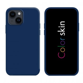 Coque premium Color Skin pour iPhone 14 couleur Bleu fonçé