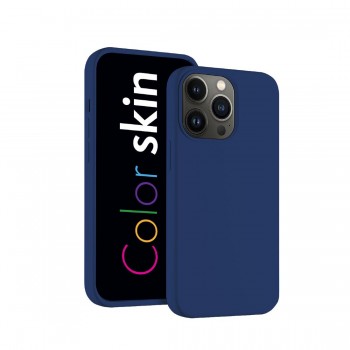Coque premium Color Skin pour iPhone 14 couleur Bleu fonçé