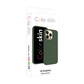Coque premium Color Skin pour iPhone 14 couleur Kaki