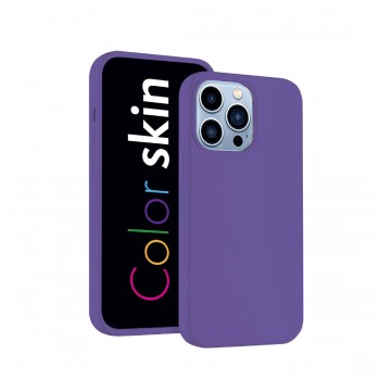 Coque premium Color Skin pour iPhone 14 couleur Lilas