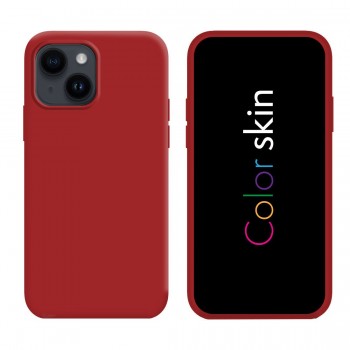 Coque premium Color Skin pour  iphone 14 couleur rouge