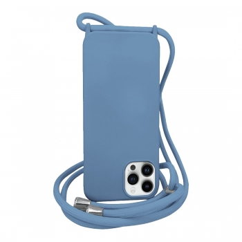 Coque premium Color Lace avec tour de cou 8mm pour iphone 11 -  Bleu acier