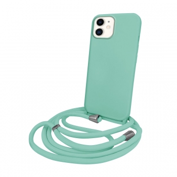Coque premium Color Lace avec tour de cou 8mm pour iphone 11 -  turquoise