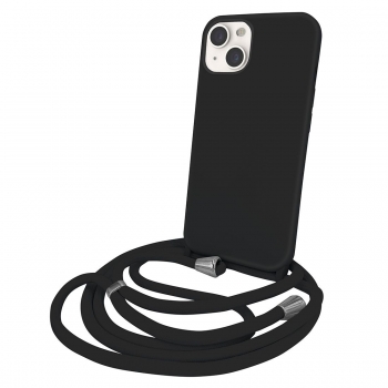 Coque premium Color Lace avec tour de cou 8mm pour iphone 13 - Noir