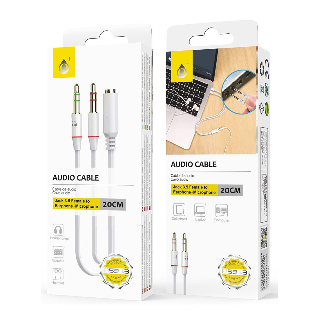 Câble Adaptateur Audio Jack 3,5 Mm Vers USB Femelle - Pour Connecter Clé USB Sur Autoradio Auxiliaire