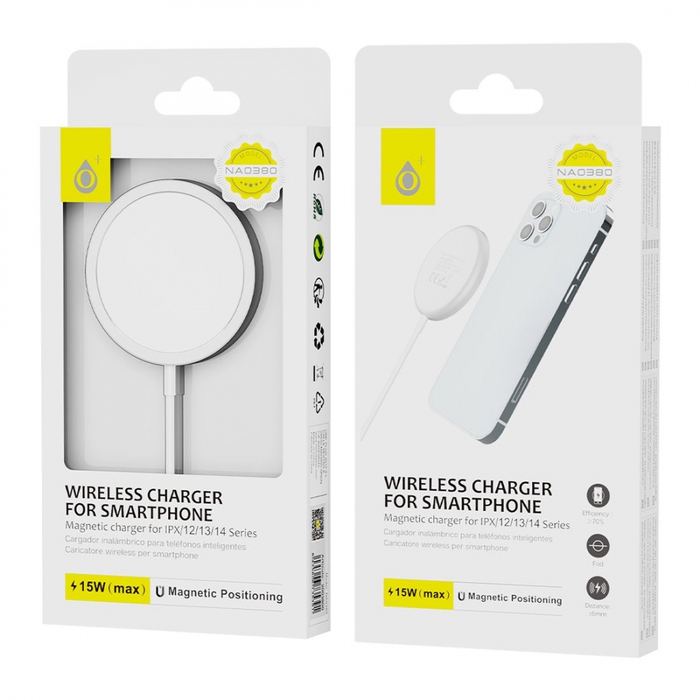 Chargeur à induction magsafe 15W NA0380 blanc