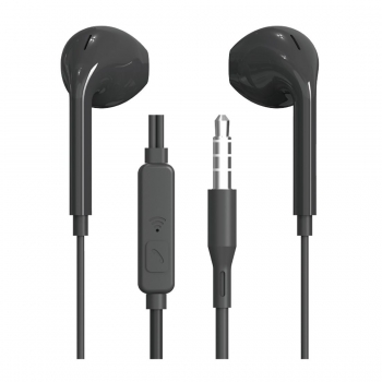 Kit piéton stéréo intra auriculaire jack 3.5mm avec telecommande NC3162