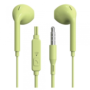 Kit piéton stéréo intra auriculaire jack 3.5mm avec telecommande NC3162
