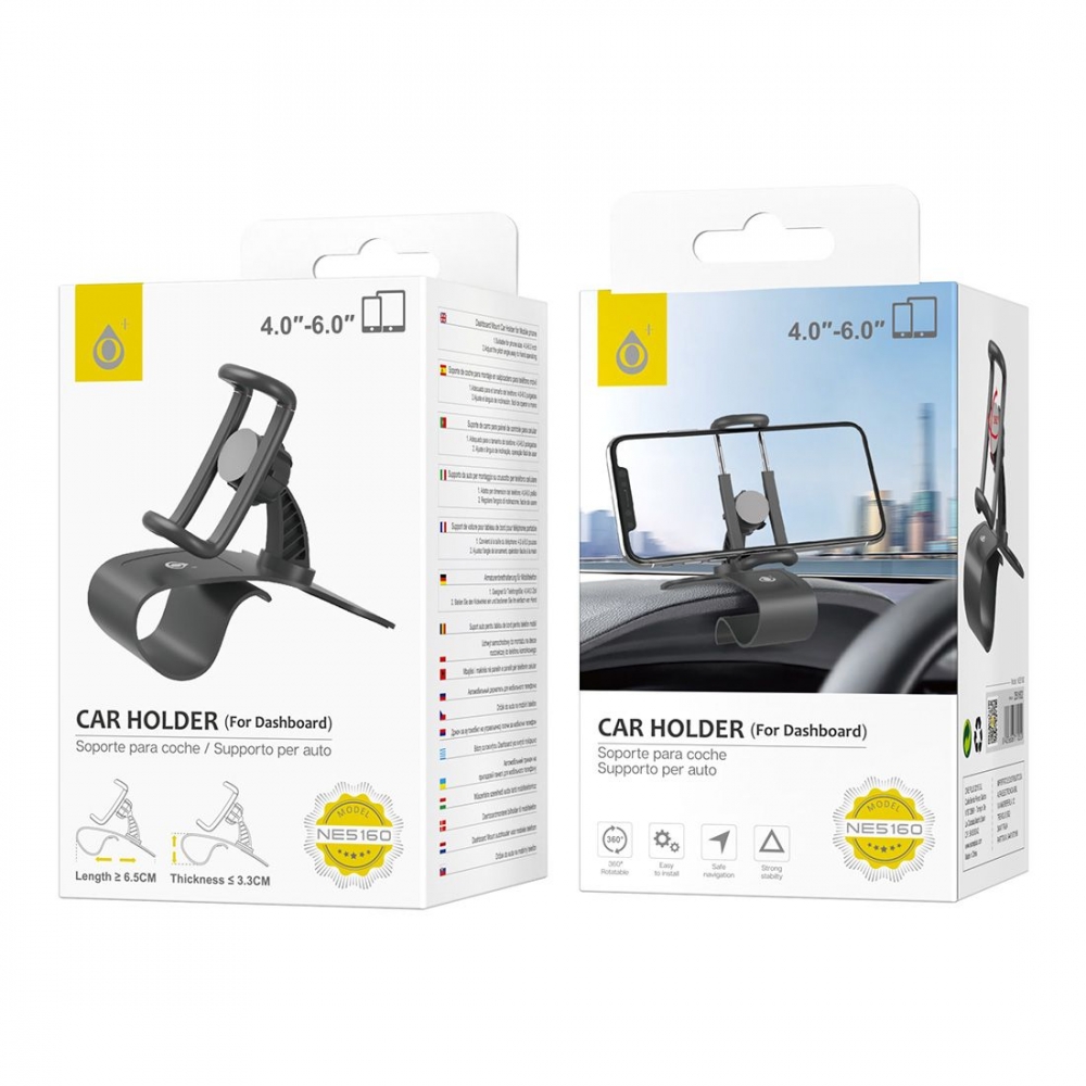 Support voiture pour haut de tableau de bord NE5160 rotation 360°