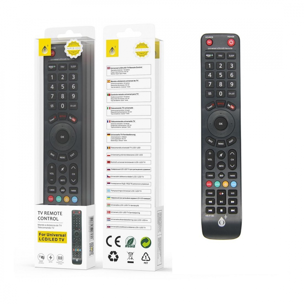 Télécommande universelle pour TV compatible toute marque  NR9100