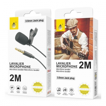 Mini microphone 3.5mm pour smartphone - NR9143  cable 2m