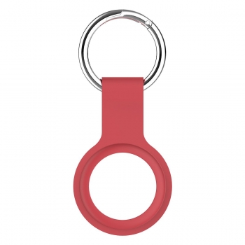 Porte clef en silicone Airtag NR9222 - Rouge