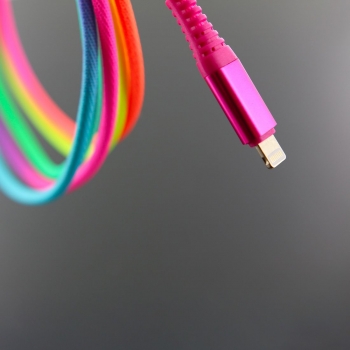 Cable de charge arc en ciel Type-C vers Lightning - 1.5M