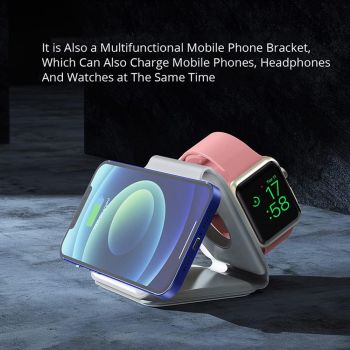 Chargeur sans fil 3 en 1 15W magsafe pour smartphone / Airpods et