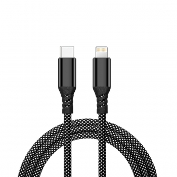 Cable Nylon ultra résistant embouts renforcés Type C /Lightning 2m