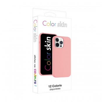 Coque premium Color Skin pour iphone 15 Pro Max - Rose clair