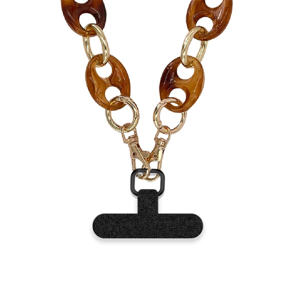 Chaine grosse maille avec pad universel - serie FIRENZE - MIEL - 1.2M