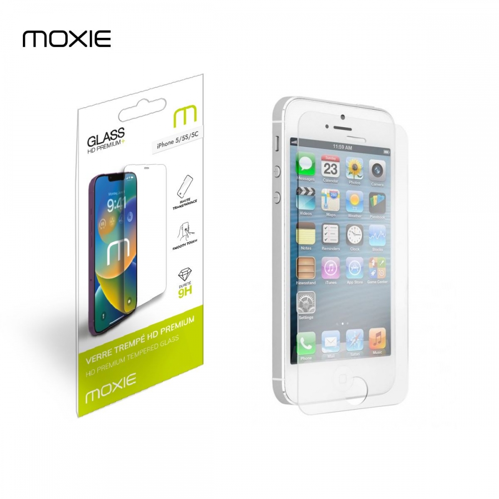 Film de protection en Verre Trempé 2.5D pour iPhone 5/5S/5C