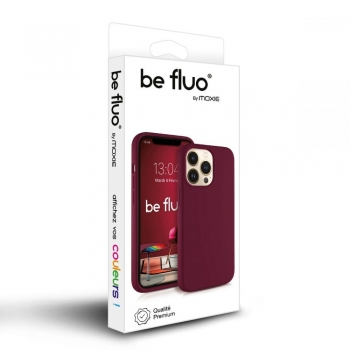 Moxie Coque iPhone 12/12 Pro [BeFluo] Coque Silicone Fine et Légère pour iPhone 11, Intérieur Microfibre, Coque Anti-chocs et Anti-rayures pour iPhone 11 - Lie de vin