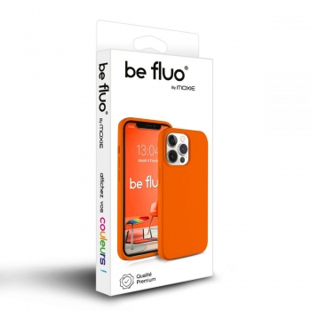 Moxie Coque iPhone 5/5S/SE [BeFluo] Coque Silicone Fine et Légère pour iPhone SE, iPhone 5S et iPhone 5, Intérieur Microfibre, Coque Anti-chocs et Anti-rayures pour iPhone SE/5S/5 - Orange