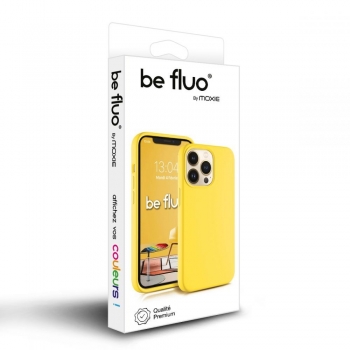 Moxie Coque iPhone XS / iPhone X [BeFluo] Coque Silicone Fine et Légère pour iPhone XS 5.8" et iPhone X, Intérieur Microfibre, Coque Anti-chocs et Anti-rayures pour iPhone XS/X - Jaune Clair