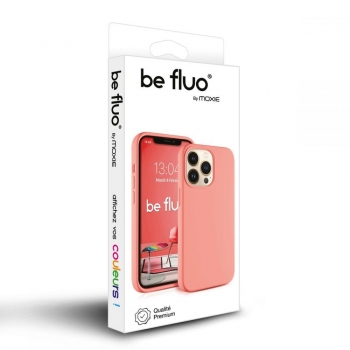 Moxie Coque iPhone XS / iPhone X [BeFluo] Coque Silicone Fine et Légère pour iPhone XS 5.8" et iPhone X, Intérieur Microfibre, Coque Anti-chocs et Anti-rayures pour iPhone XS/X - Rose Vif