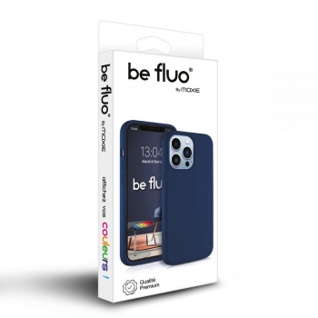 Moxie Coque iPhone XR [BeFluo] Coque Silicone Fine et Légère pour iPhone XR 6.1, Intérieur Microfibre, Coque Anti-chocs et Anti-rayures pour iPhone XR - Bleu Foncé