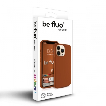 Moxie Coque iPhone XR [BeFluo] Coque Silicone Fine et Légère pour iPhone XR, Intérieur Microfibre, Coque Anti-chocs et Anti-rayures pour iPhone XR - Havane
