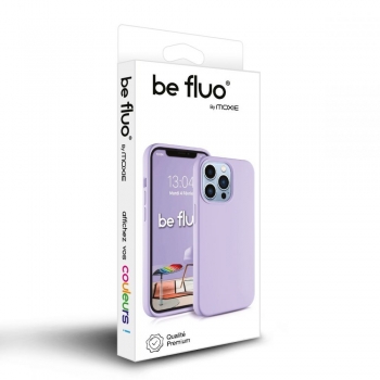 Moxie Coque iPhone XR [BeFluo] Coque Silicone Fine et Légère pour iPhone XR 6.1", Intérieur Microfibre, Coque Anti-chocs et Anti-rayures pour iPhone XR - Lilas