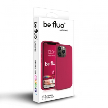 Moxie Coque iPhone XR [BeFluo] Coque Silicone Fine et Légère pour iPhone XR 6.1, Intérieur Microfibre, Coque Anti-chocs et Anti-rayures pour iPhone XR - Framboise