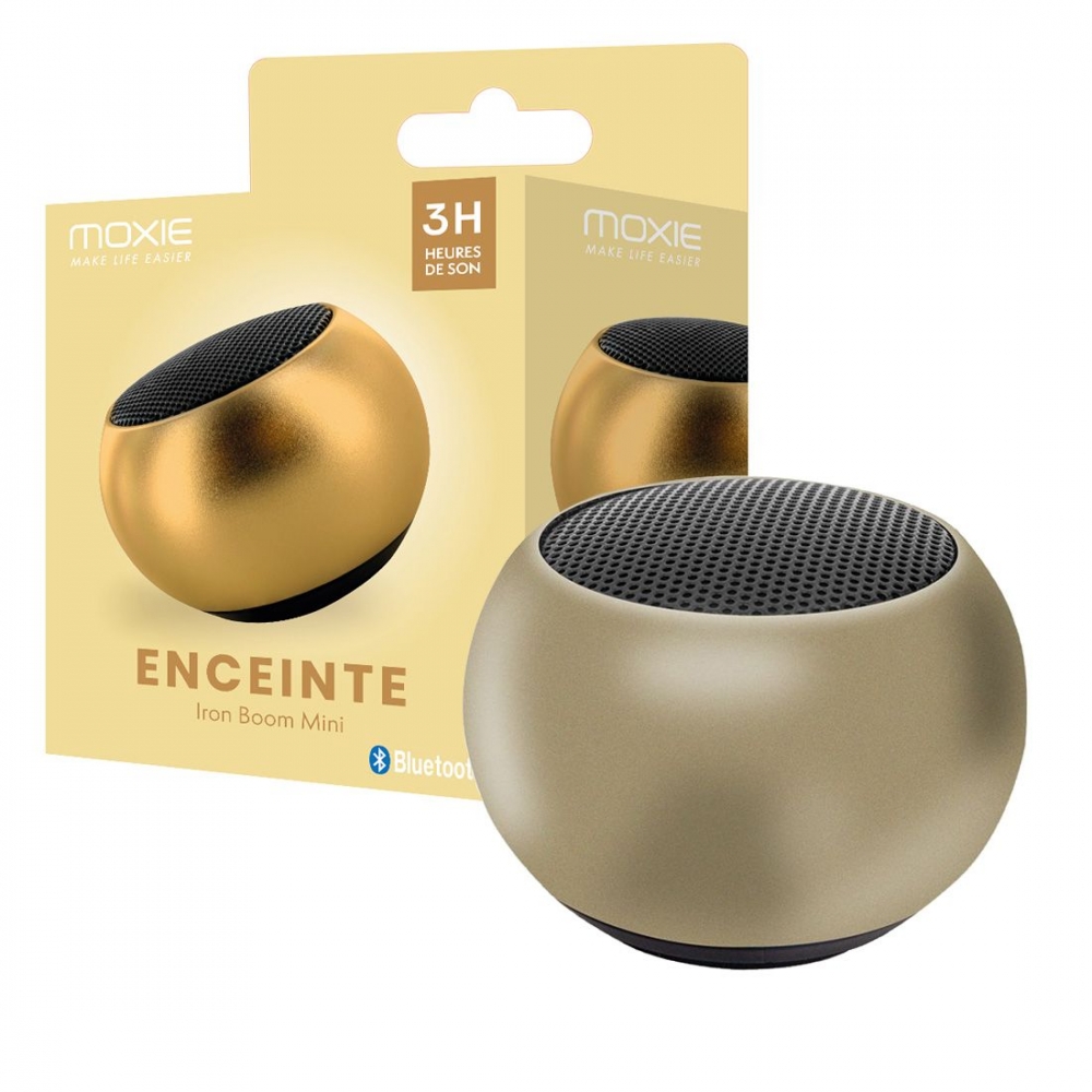 Mini Enceinte en Aluminium Or - Puissance 3W