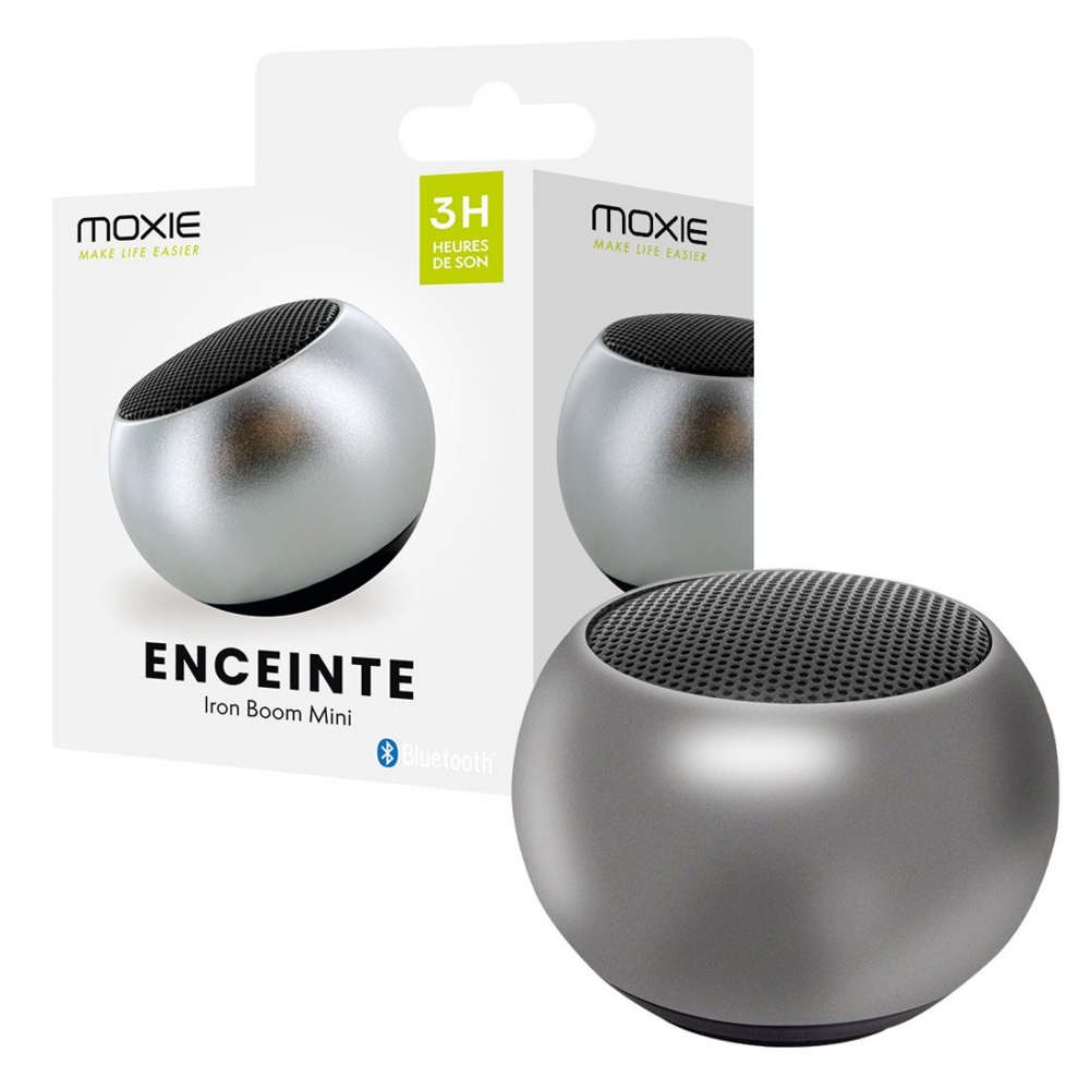 Mini Enceinte en Aluminium Argent - Puissance 3W