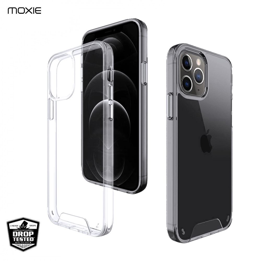 Coque renforcée Moxie transparente en TPU et Acrylique pour iPhone 11 Pro Max