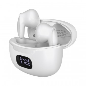 Ecouteur bluetooth TWS avec indicateur de charge NC3234 - Blanc