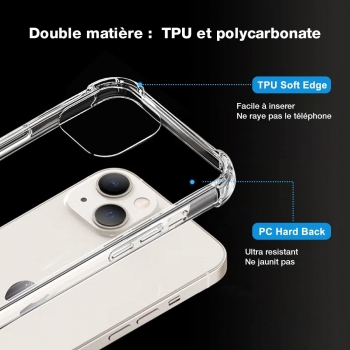 Coque Moxie TPU / PC Antichoc avec coins renforcés pour iPhone 12 Pro Max
